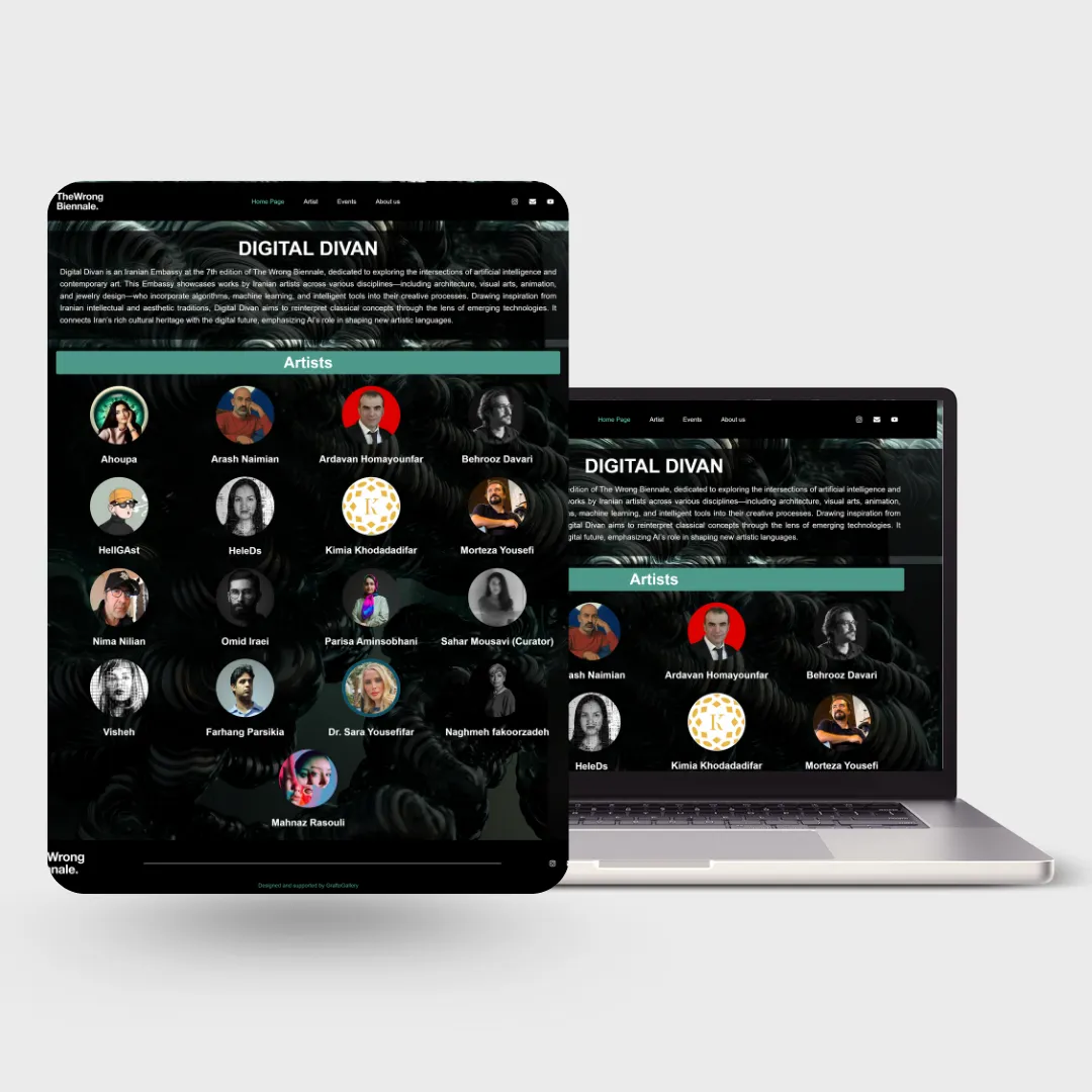 نمونه کار سایت دیجیتال دیواین