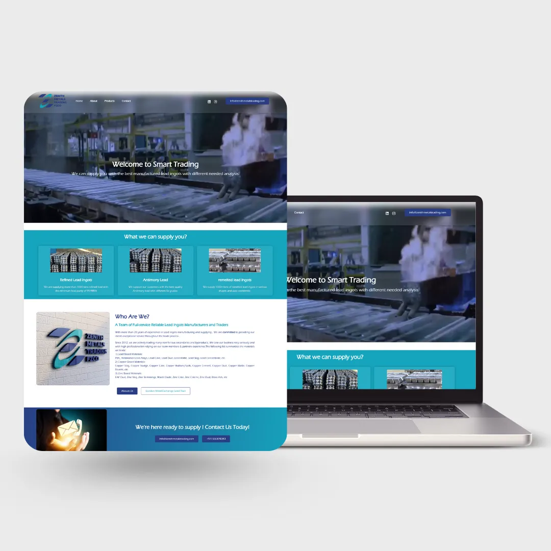 نمونه کار سایت شرکت زنیس